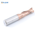 Solid Carbide Diamond 2Flute End Mills Copper Coating